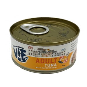 ViF ViF 貓罐頭 鮮肉罐 吞拿魚配鰹魚配方 75g 75g  正面圖