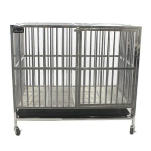 Solidpet蘇力 Solidpet蘇力 寵物籠 貓籠狗籠 折疊不銹鋼籠   正面圖
