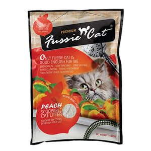 Fussie Fussie Cat高竇貓 礦物貓砂 桃味 5L 5L  正面圖