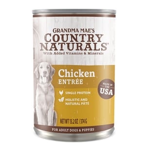 Country Country Naturals 狗罐頭 鮮肉燕麥糙米高纖 雞肉配方 13.2oz 374g 2oz 正面圖