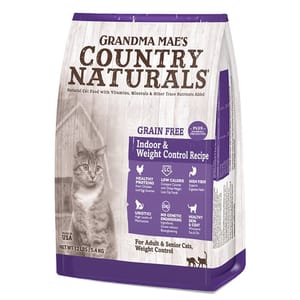 Country Country Naturals 貓糧 無穀物系列 體重控制及去毛球及室內貓配方 4lbs 4lb 正面圖