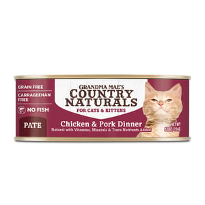 Country Country Naturals 貓罐頭 無添加無穀物醬煮系列 雞肉豬肉配方 5.5oz 156g 5oz 正面圖