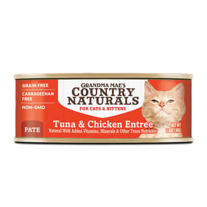 Country Country Naturals 貓罐頭 無添加無穀物肉泥系列 吞拿魚走地雞配方 2.8oz 80g 8oz  正面圖