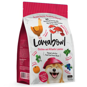 Loveabowl Loveabowl 狗糧 無穀物全犬糧 龍蝦雞肉海陸配方 1.4kg 4kg  正面圖