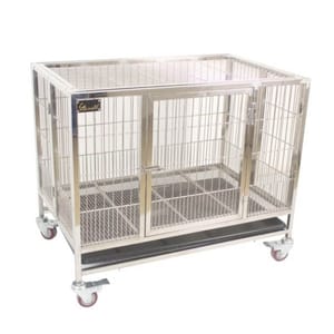 Solidpet蘇力 Solidpet蘇力 寵物籠 貓籠狗籠 新款折疊籠 有頂款 三尺x二尺   正面圖