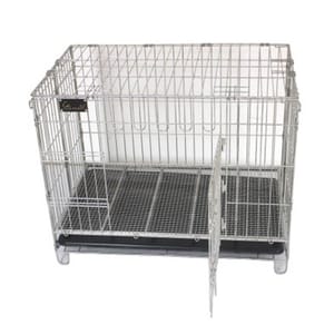 Solidpet蘇力 Solidpet蘇力 寵物籠 貓籠狗籠 鋼枝籠 格仔底網款 2尺   正面圖