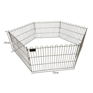 Solidpet蘇力 Solidpet蘇力 寵物籠 貓籠狗籠 不鏽鋼枝圍欄 6片 小號   正面圖