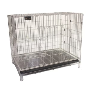 Solidpet蘇力 Solidpet蘇力 寵物籠 貓籠狗籠 鋼枝籠 圓枝底網款 3尺   正面圖