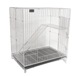 Solidpet蘇力 Solidpet蘇力 寵物籠 貓籠狗籠 不鏽鋼貓籠 中號   正面圖