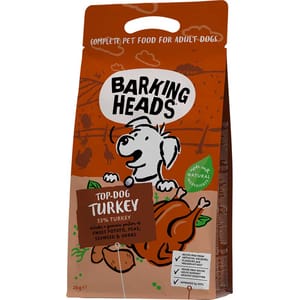 Barking Barking Heads 狗糧 無穀物全天然成犬配方 放養火雞肉 6kg 6kg 正面圖