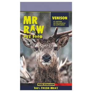 MR MR RAW 貓狗糧 急凍生肉糧 鹿肉配方 1kg 1kg 正面圖