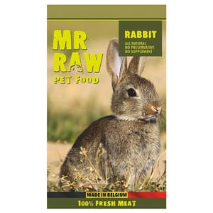 MR MR RAW 貓狗糧 急凍生肉糧 兔肉配方 1kg 1kg 正面圖