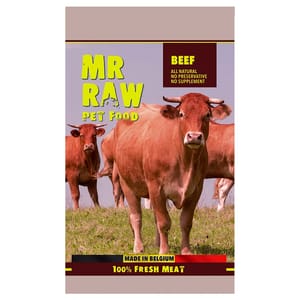 MR MR RAW 貓狗糧 急凍生肉糧 牛肉配方 1kg 1kg 正面圖