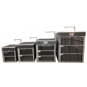 Solidpet蘇力 Solidpet蘇力 寵物籠 貓籠狗籠 ABS板固定飛機籠 無輪款 一號 正面圖