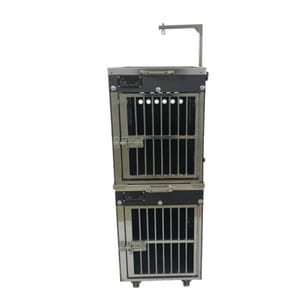 Solidpet蘇力 Solidpet蘇力 寵物籠 貓籠狗籠 ABS板固定飛機籠組合 有輪款 一號   正面圖
