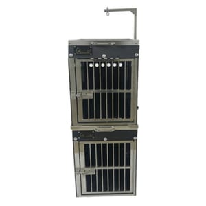 Solidpet蘇力 Solidpet蘇力 寵物籠 貓籠狗籠 ABS板固定飛機籠組合 無輪款 二號 正面圖