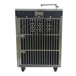 Solidpet蘇力 Solidpet蘇力 寵物籠 貓籠狗籠 ABS板固定飛機籠 有輪款 三號   正面圖