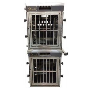 Solidpet蘇力 Solidpet蘇力 寵物籠 貓籠狗籠 ABS板折疊飛機籠組合 無輪款 一號   正面圖