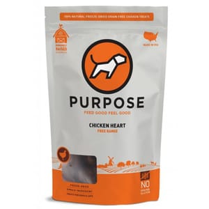 PURPOSE PURPOSE 凍乾脫水生肉 貓犬小食 單一蛋白 雞心 2.5oz 5oz  正面圖