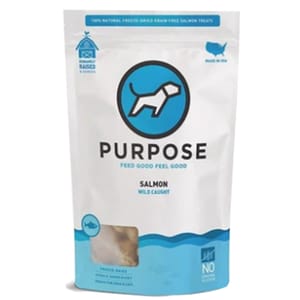 PURPOSE PURPOSE 凍乾脫水生肉 貓犬小食 單一蛋白 野生三文魚丁 3oz 3oz  正面圖