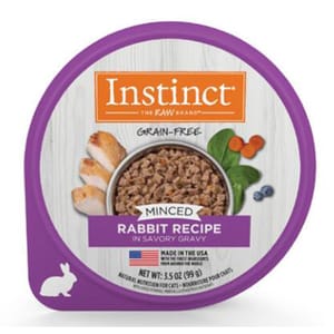 Instinct Instinct 貓罐頭 免治杯杯主糧 兔肉 3.5oz 5oz 正面圖