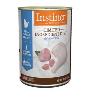 Instinct Instinct 狗罐頭 無穀物單一蛋白系列 火雞肉 13.2oz 2oz  正面圖
