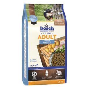 Bosch Bosch 狗糧 成犬配方 魚肉馬鈴薯 1kg 1kg 正面圖