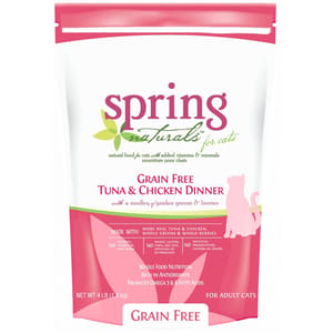 spring spring naturals 無穀物貓糧 吞拿魚及雞肉配方 1.8kg 8kg 正面圖