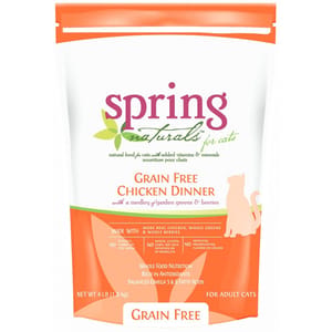 spring spring naturals 無穀物貓糧 雞肉配方 1.8kg 8kg  正面圖