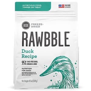 BIXBI BIXBI RAWBBLE 狗糧 冷凍脫水鮮肉糧 鴨肉 12oz 12oz  正面圖