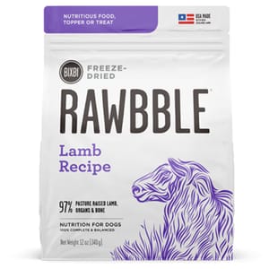 BIXBI BIXBI RAWBBLE 狗糧 冷凍脫水鮮肉糧 羊肉 12oz 12oz  正面圖