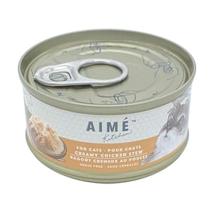 AIME AIME Kitchen 貓罐頭 無穀物營養貓罐 啖啖肉補水系列 鮮雞肉濃湯配方 85g 85g  正面圖