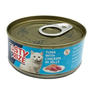 TASTY TASTY PRIZE 貓罐頭 吞拿魚伴雞 70g 70g  正面圖