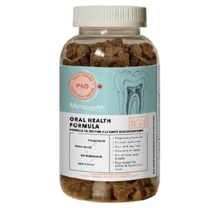 MicrocynAH MicrocynAH 狗小食 日常養生計劃系列 口腔潔淨配方 90粒 300g 90粒 正面圖