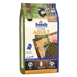 Bosch Bosch 狗糧 成犬配方 家禽小米 15kg 15kg  正面圖