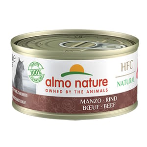 Almo Almo Nature HFC 貓罐頭 天然系列 牛肉 70g 70g 正面圖