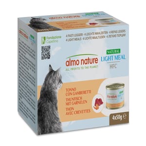 Almo Almo Nature 貓罐頭 天然系列 吞拿魚+鮮蝦 4X50g 50g 正面圖