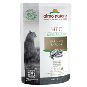 Almo Almo Nature HFC Natural PLUS 貓濕糧 沙甸魚 55g 55g  正面圖