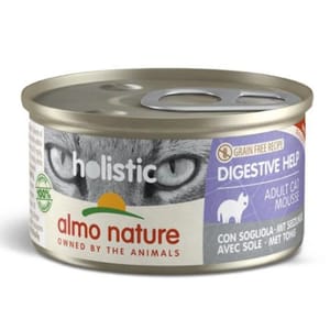Almo Almo Nature Holistic 貓罐頭 腸胃護理 鰈魚配方 85g 85g 正面圖