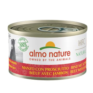 Almo Almo Nature 狗罐頭 HFC Natural 牛肉+火腿 95g 95g 正面圖