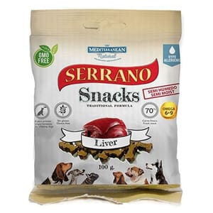 Mediterranean Mediterranean Natural Serrano 狗零食 豬肝 100g 100g 正面圖