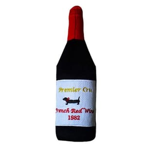 Doggie Doggie Goodie 狗玩具 酒類系列 紅酒   正面圖