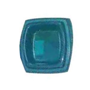 Petmate Petmate 寵物食物碗 長方形碗 透明薄款 綠色 6.9吋 x 6吋 正面圖