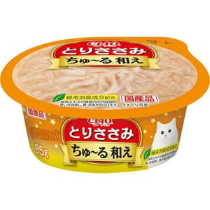 CIAO CIAO 貓濕糧 日本貓濕糧杯 ちゅ〜る和え 雞肉 85g 85g  正面圖