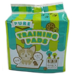 PURE PURE Training Pads 寵物尿墊 狗尿墊 狗尿片 原味 [45x60 M碼 50枚]   正面圖