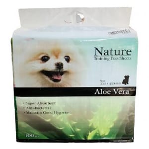 Nature Nature 寵物尿墊 狗尿墊 狗尿片 蘆薈香味 [33x45 1.5尺 100枚]   正面圖