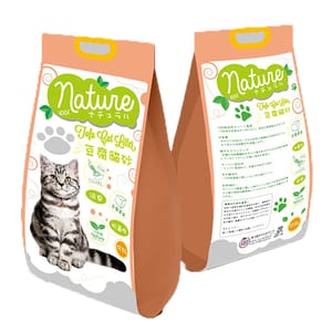 Nature Nature 豆腐貓砂 水蜜桃味 17.5L 5L  正面圖
