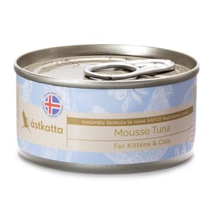 Astkatta Astkatta 冰島罐 幼貓罐頭 Mousse系列 吞拿魚慕絲 80g 80g  正面圖