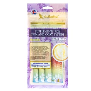 Astkatta Astkatta 貓零食 營養肉泥 護膚美毛系列 野生青花魚 14gx4 14g  正面圖