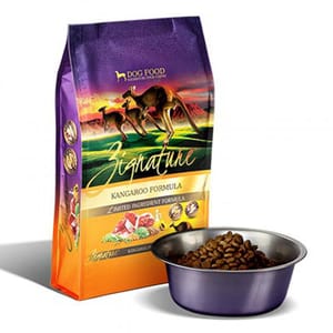 Zignature Zignature 狗糧 全犬種無穀物 袋鼠配方 細粒裝 12.5lb 5lb 正面圖